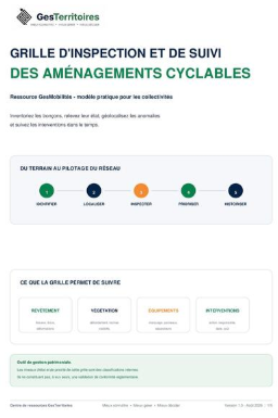 Grille d’inspection et de suivi des aménagements cyclables
