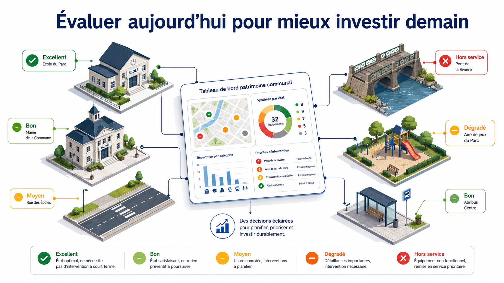 Comment évaluer l'état du patrimoine d'une collectivité ?