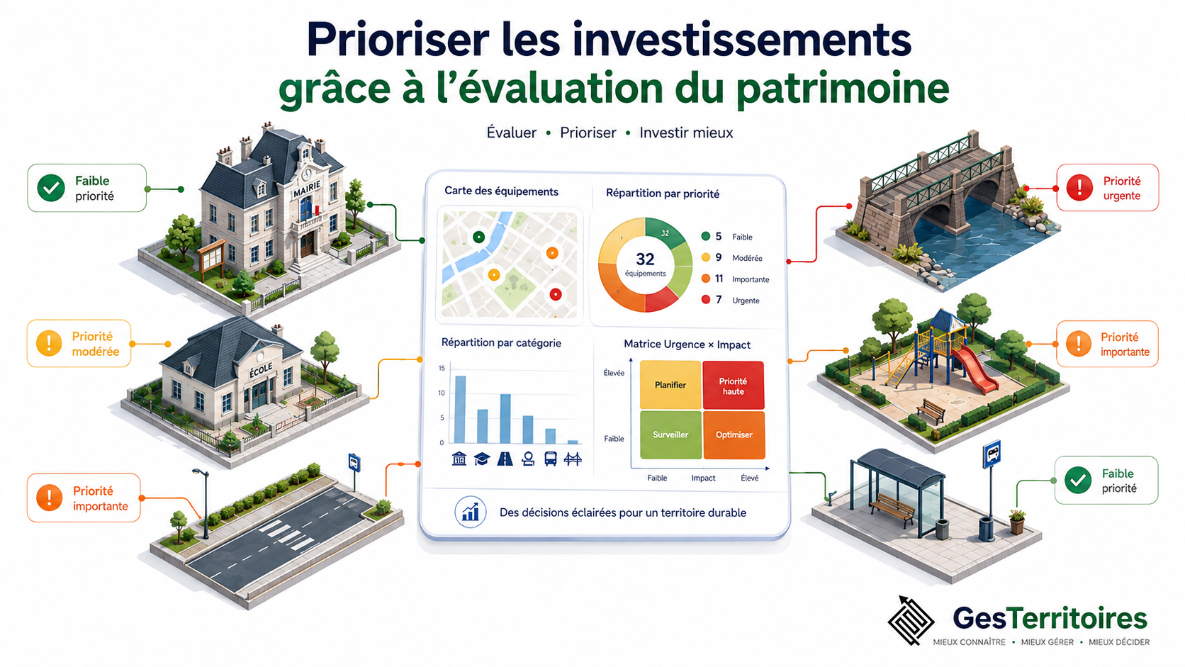 Comment prioriser les investissements d'une collectivité grâce à l'évaluation du patrimoine ?